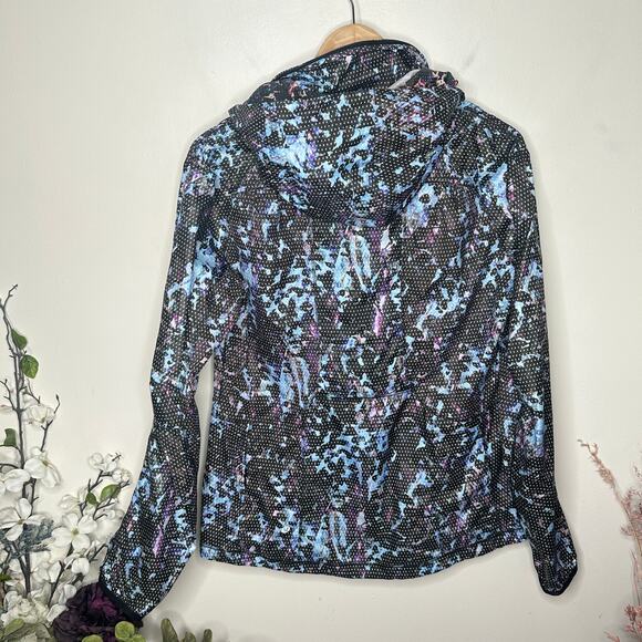 LULULEMON Back Pack It Jacket Floral Sport Tranquil Blue Multi Sz 10 {P32} - Picture 7 of 9